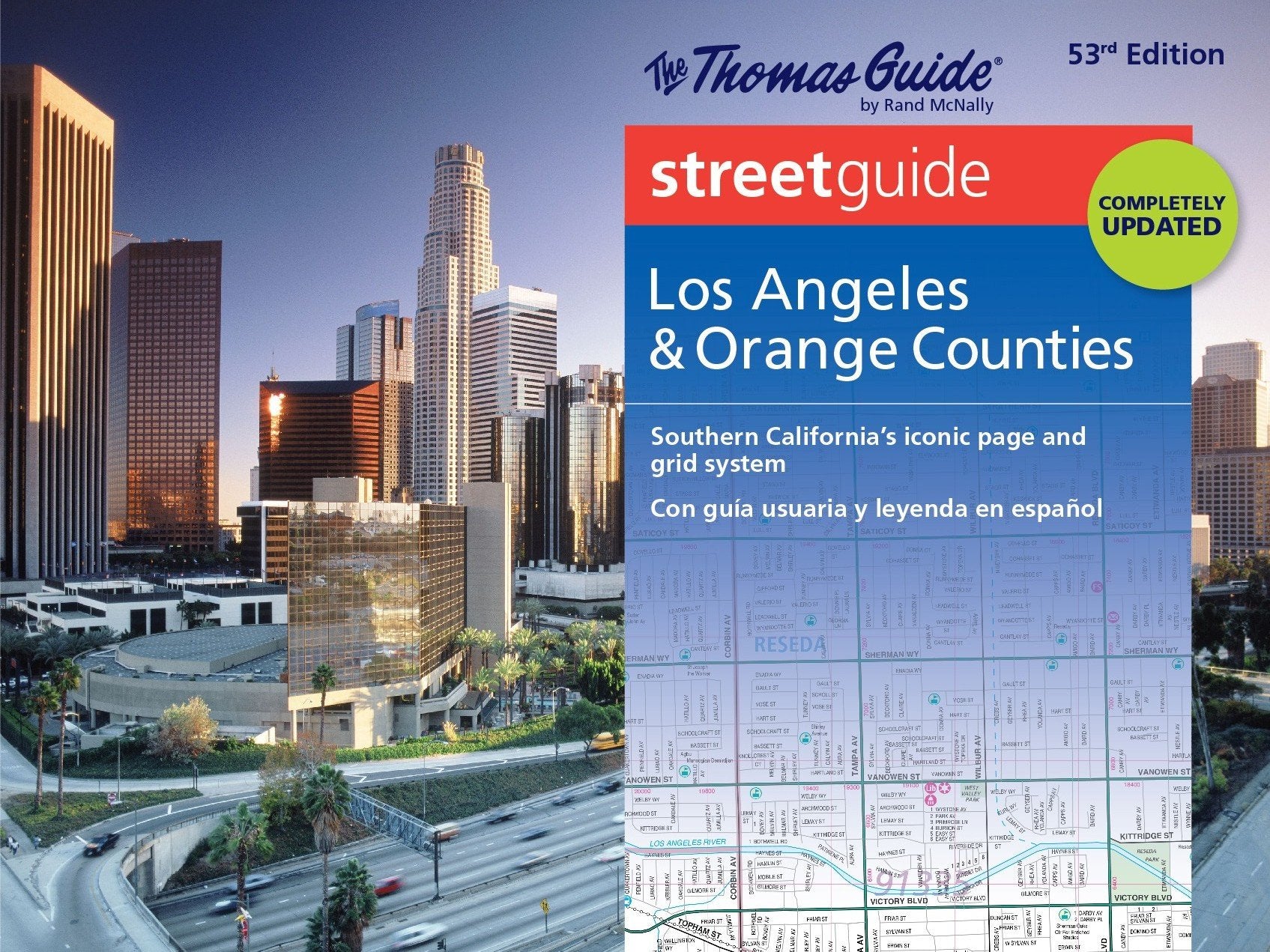 Thomas Guide Streetguide Los Angeles & Orange County: Southern California's Iconic Page and Grid System/ con guia usuaria y leye,Used