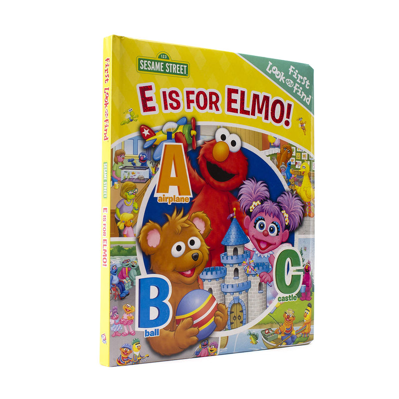 Sesame Street  E is for Elmo! ABCs  My First Look and Find Activity Book  PI Kids,Used