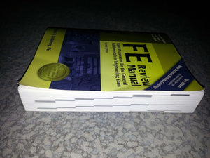 FE Review Manual: Rapid Preparation for the General Fundamentals of Engineering Exam (F E Review Manual), 2nd ed.,Used