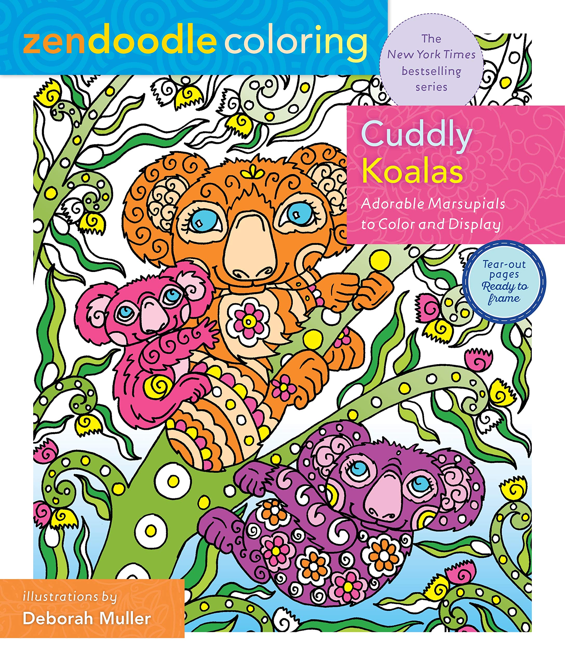 Zendoodle Coloring: Cuddly Koalas: Adorable Marsupials to Color and Display,Used