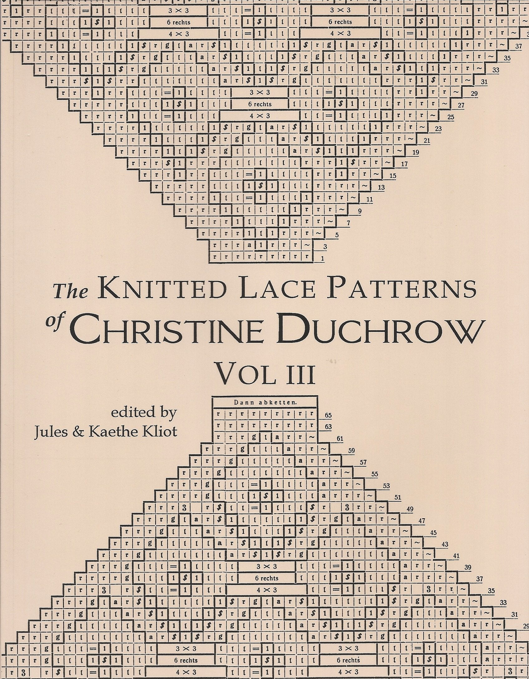 The Knitted Lace Patterns of Christine Duchrow, Vol. III,Used
