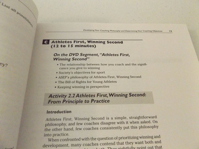 Coaching Principles Classroom Study Guide