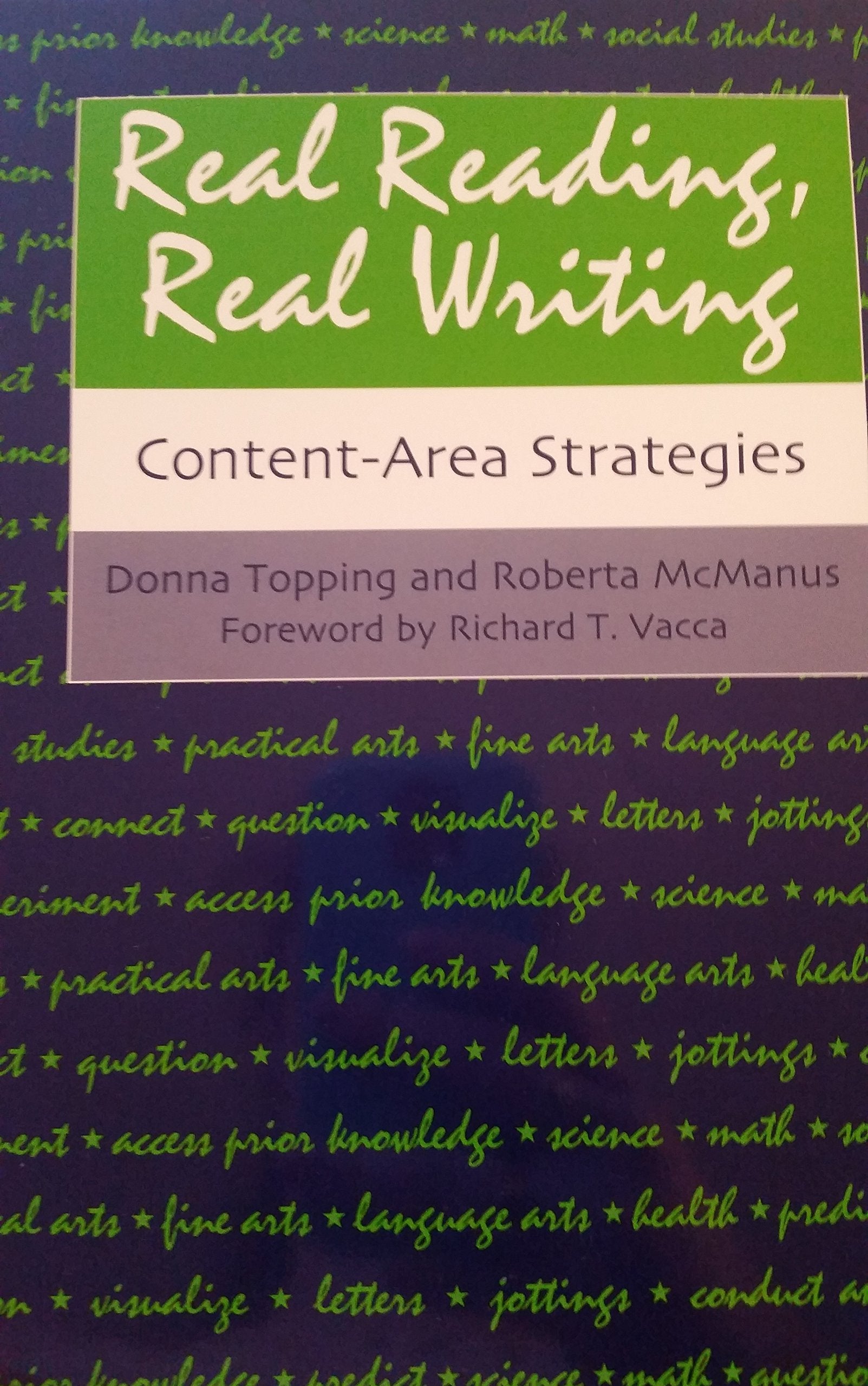 Real Reading, Real Writing: ContentArea Strategies,Used