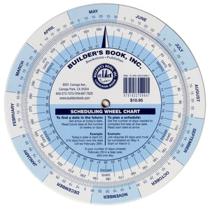 Scheduling Wheel Chart,Used