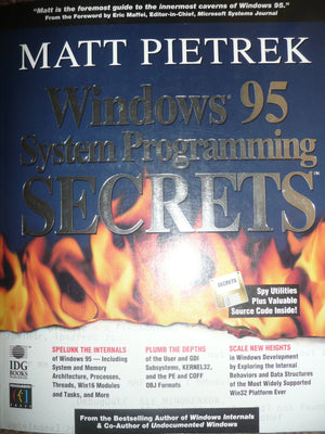Windows 95 System Programming Secrets,Used