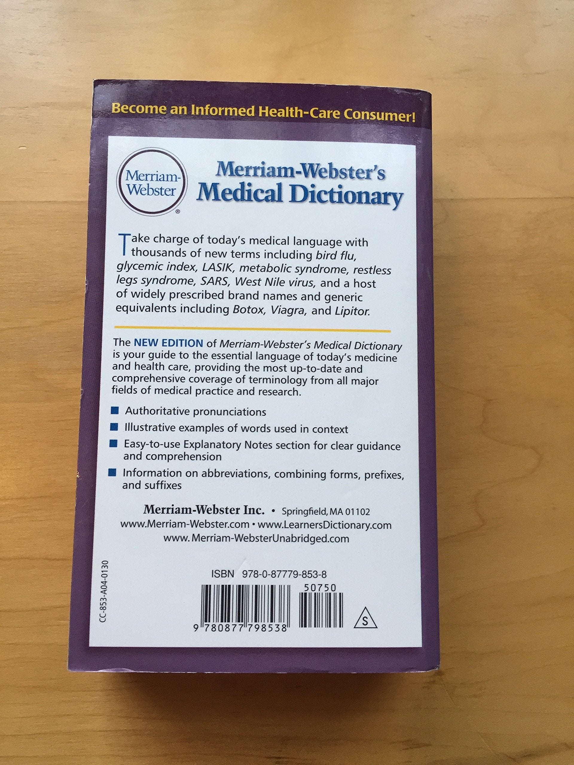 Merriamwebster'S Medical Dictionary