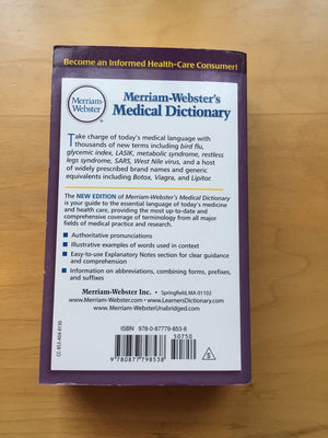 Merriamwebster'S Medical Dictionary