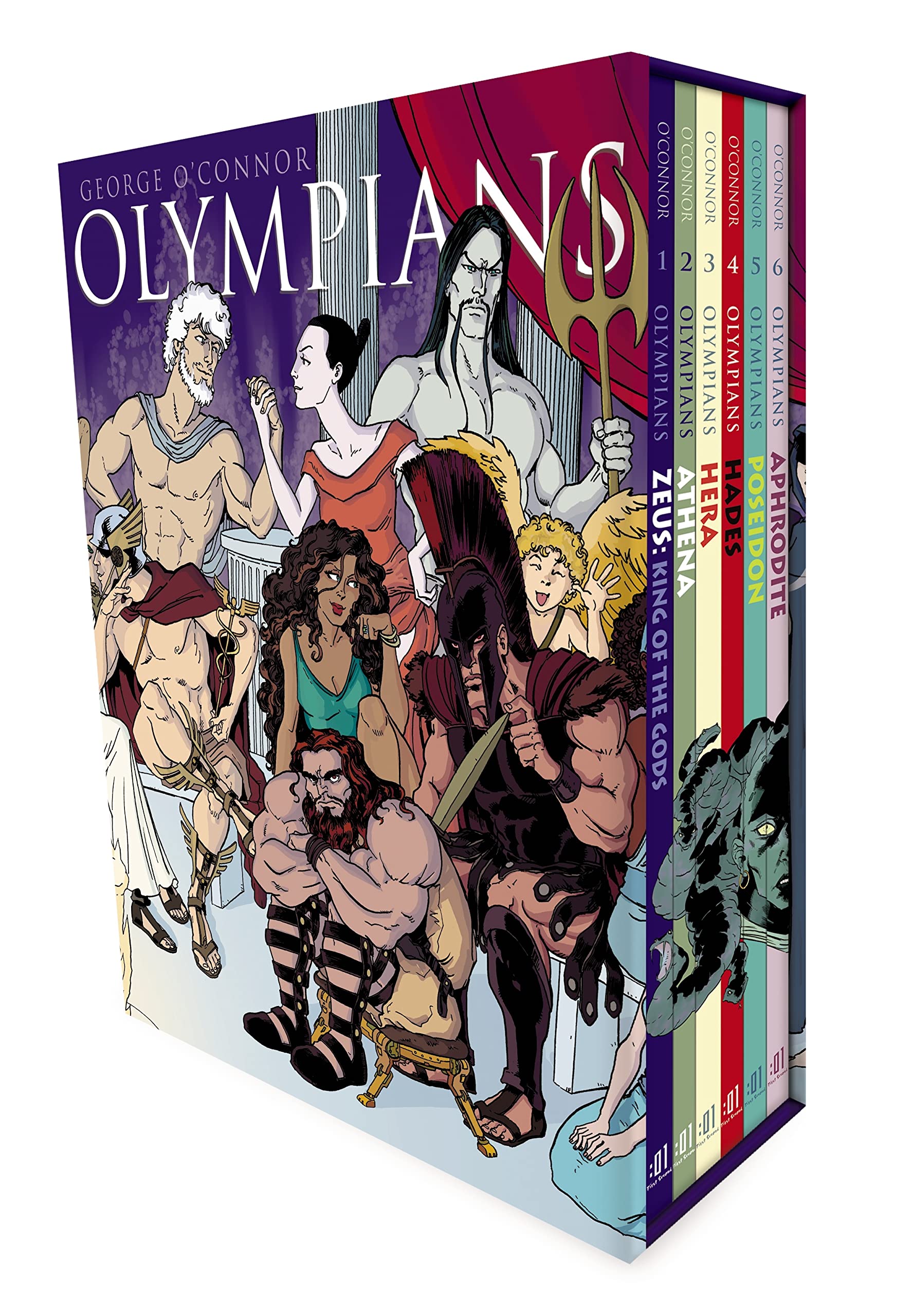 Olympians Boxed Set Books 16: Zeus, Athena, Hera, Hades, Poseidon & Aphrodite,New