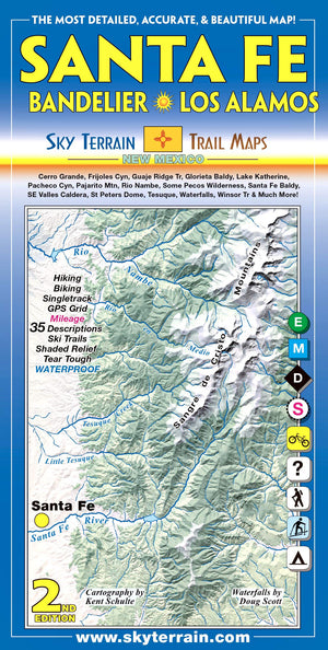 Santa Fe, Bandelier & Los Alamos Trail Map 2nd Edition,New