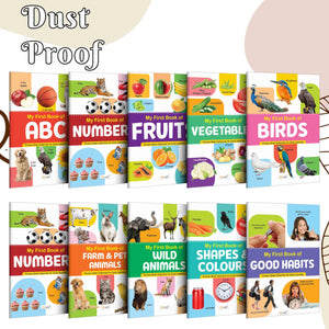 My First Picture Book Collection For Early Learning : Kids First Little Library, Book For Kids, Early Learning Books, Picture Book Collection With 10 Topics, Gift For Best Friend