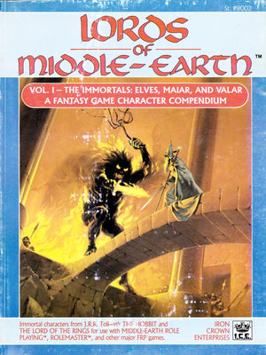 Lords Of Middleearth, Vol 1  The Immortals: Elves, Maiar, And Valar (Middle Earth Role Playing/Merp #8002),Used
