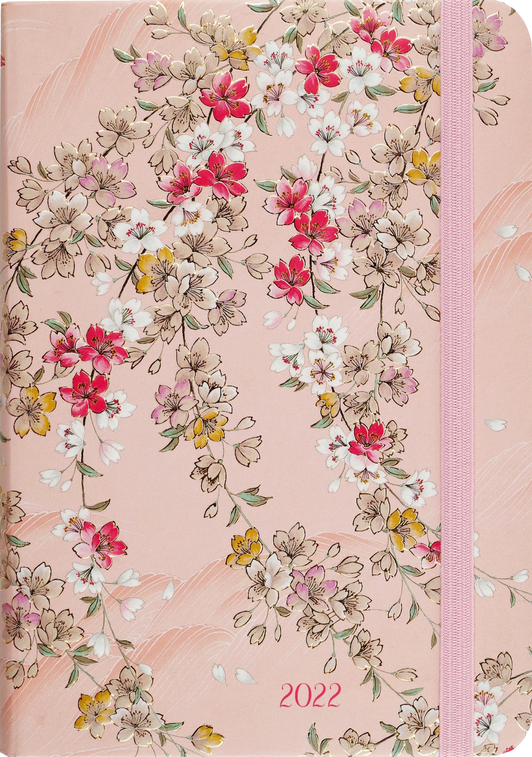 2022 Cherry Blossoms Weekly Planner (16Month Engagement Calendar) (English and Telugu Edition),Used