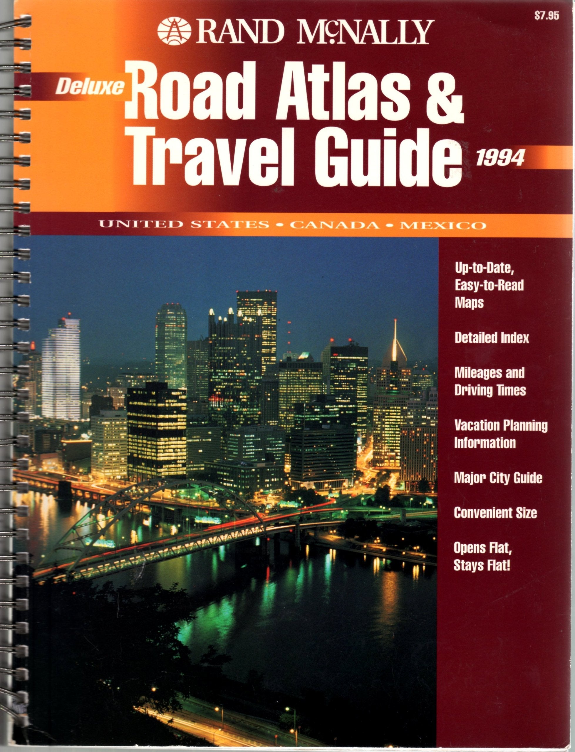 Rand McNally Deluxe Road Atlas & Travel Guide: 1994,Used