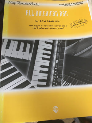 AllAmerican Rag: For eight electronic keyboards, Conductor Score & Parts (Play Together Series),Used