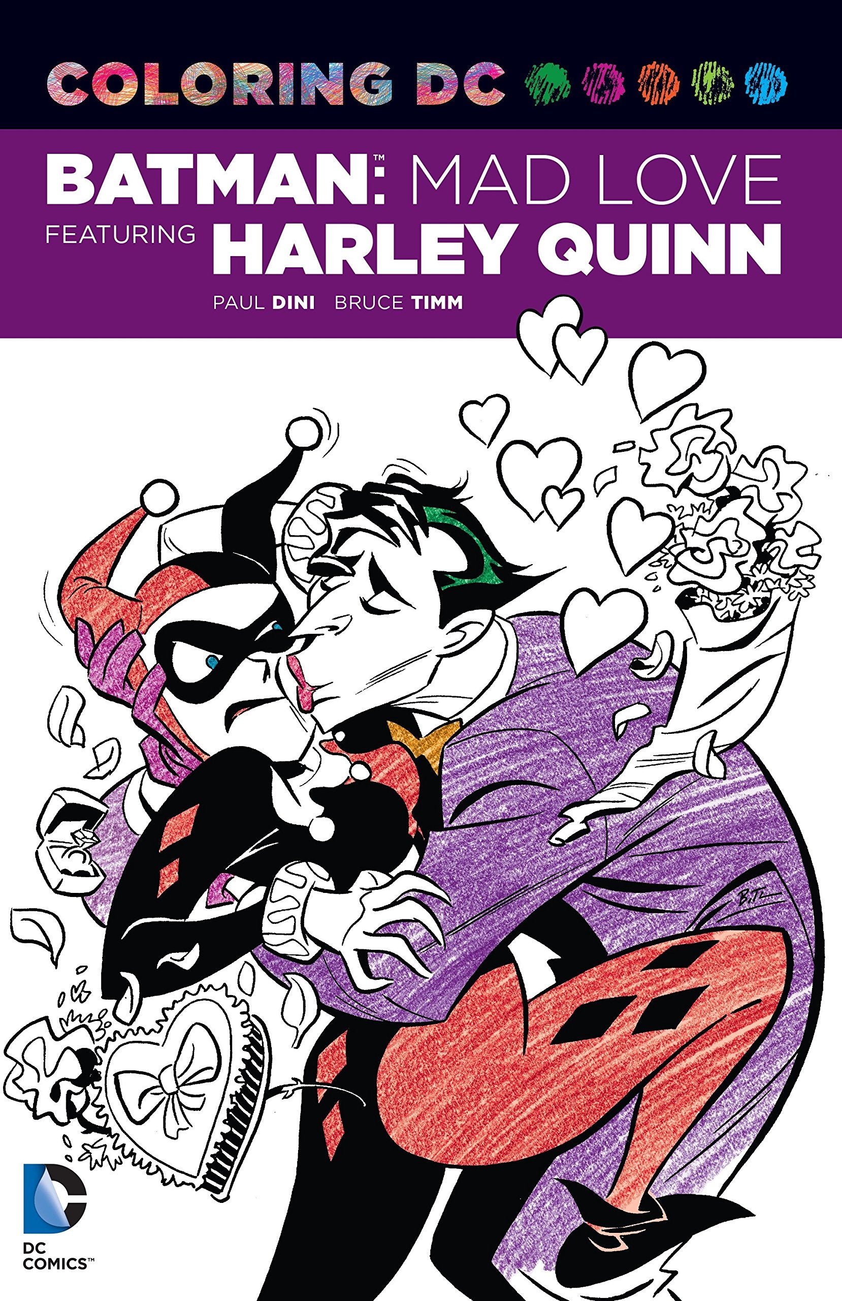 Coloring DC: Batman: Mad Love Featuring Harley Quinn,New