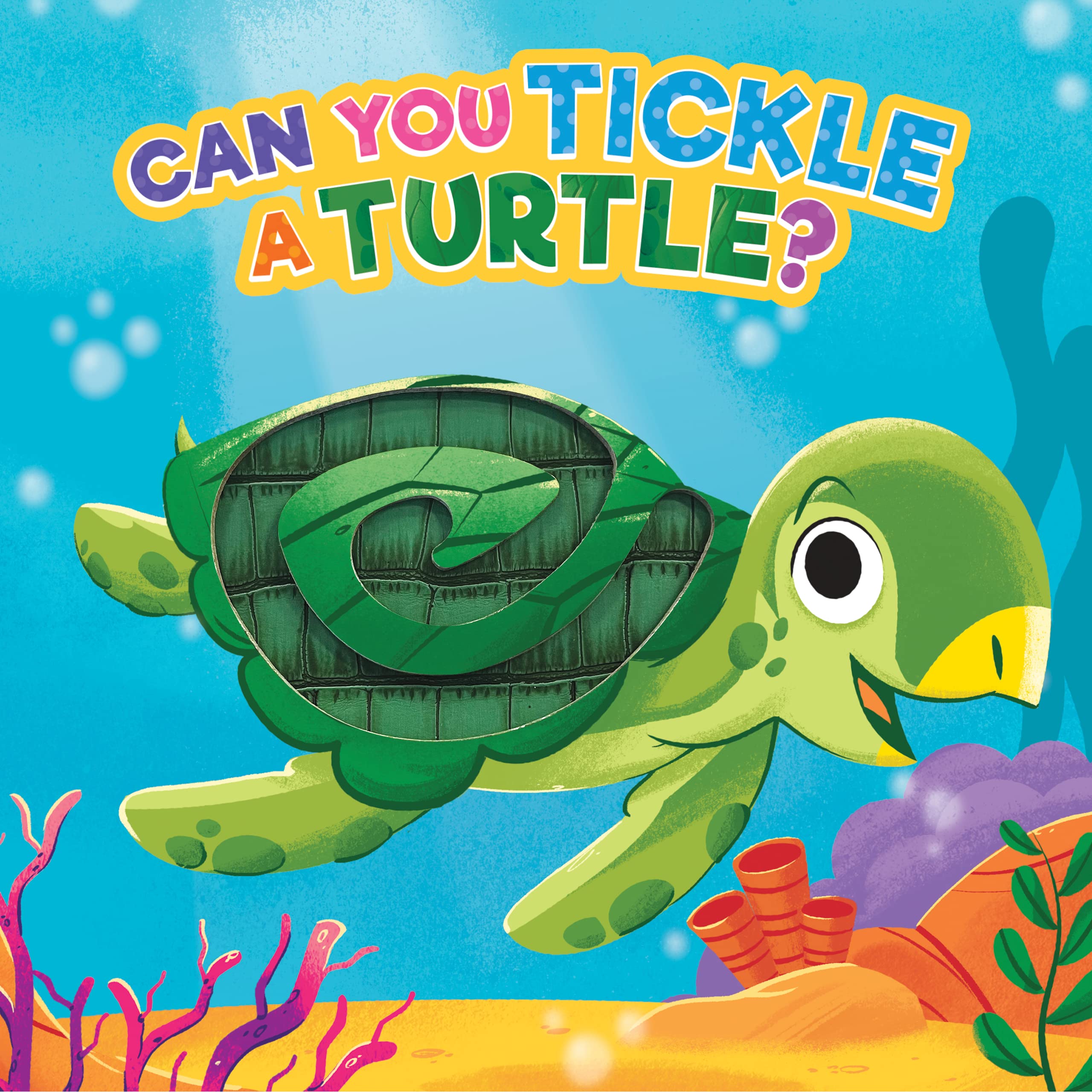 Little Hippo Books Can You Tickle A Turtle?  Children'S Sensory Board Book With Touch And Feel Trails