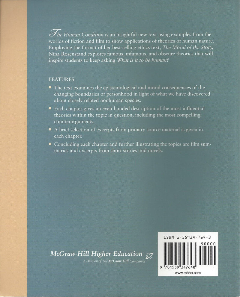 The Human Condition: An Introduction to the Philosophy of Human Nature,New