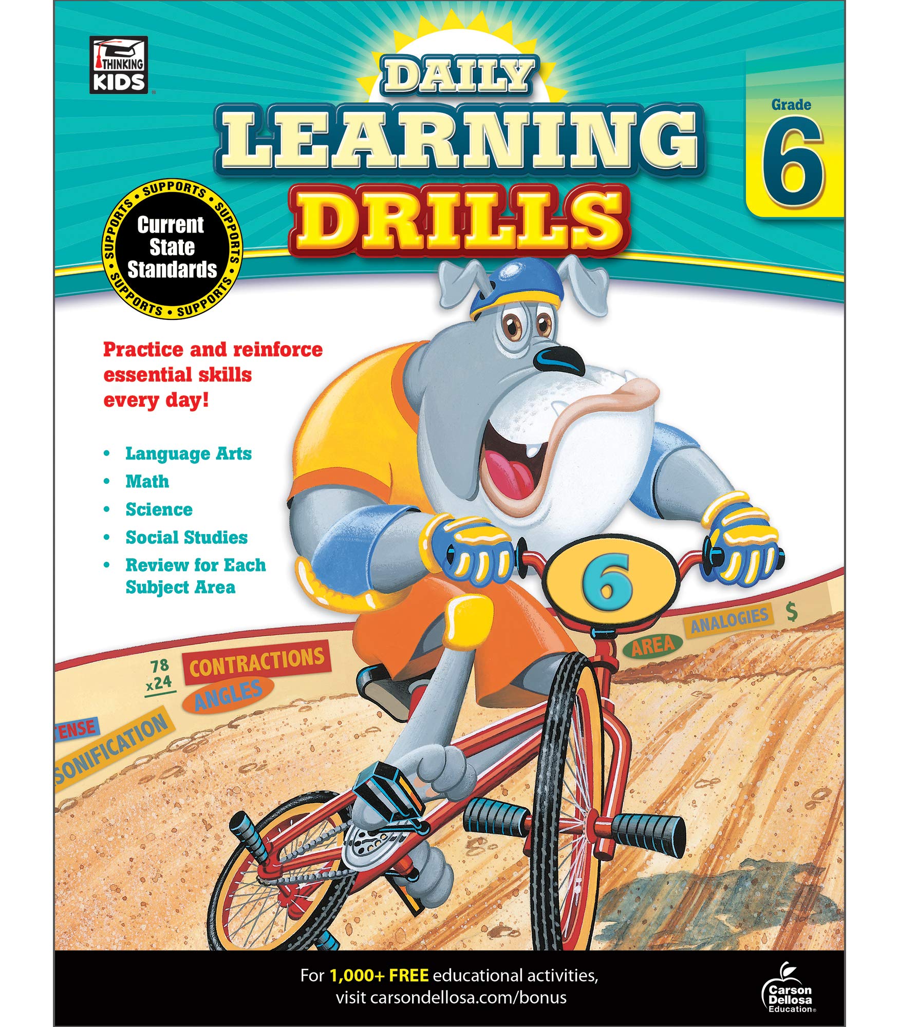 Daily Learning Drills, Grade 6,Used