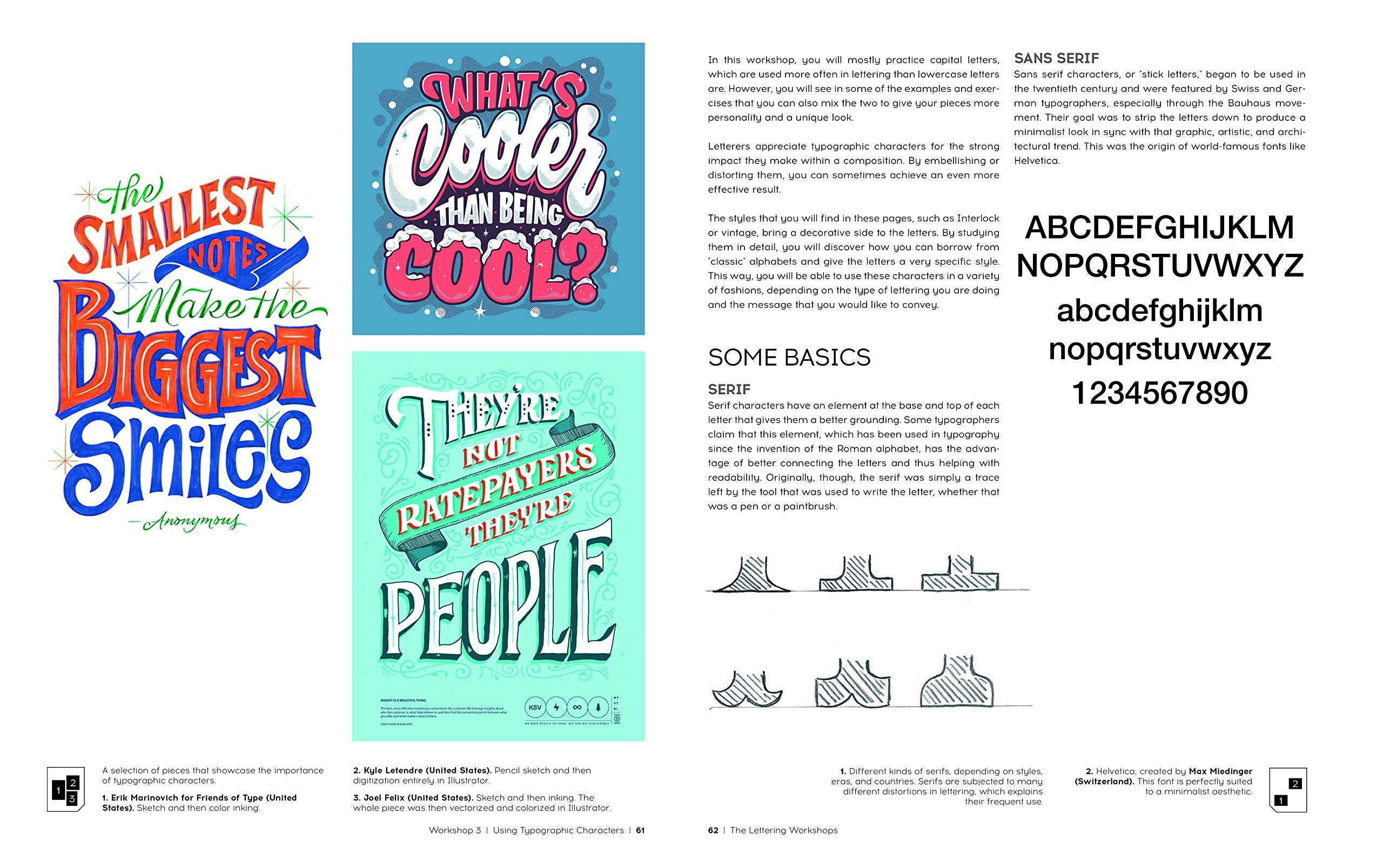 The Lettering Workshops: 30 Exercises for Improving Your Hand Lettering Skills,Used