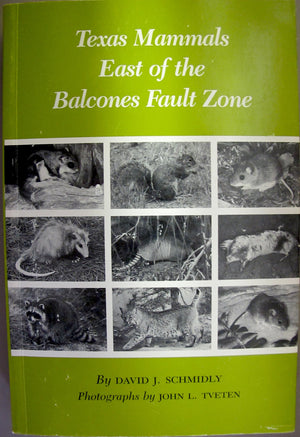Texas Mammals East of the Balcones Fault Zone,Used