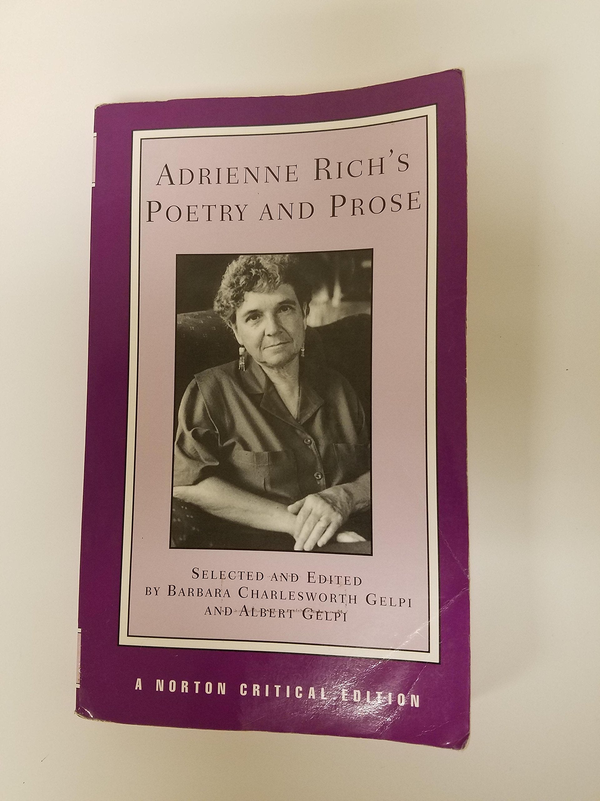 Adrienne Rich's Poetry and Prose (Norton Critical Editions),Used