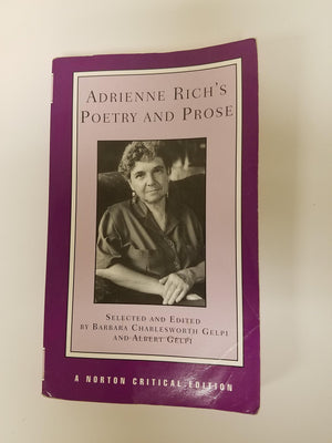 Adrienne Rich's Poetry and Prose (Norton Critical Editions),Used