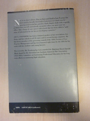 How To Start And Build A Law Practice,Used