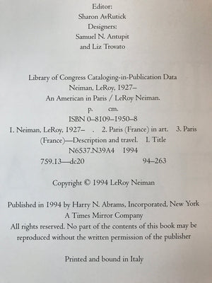 LeRoy Neiman: An American in Paris (Un Amricain  Paris),New