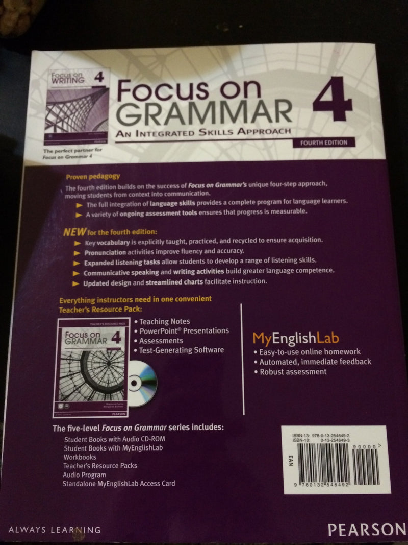 Focus on Grammar 4 (4th Edition)  standalone book,New