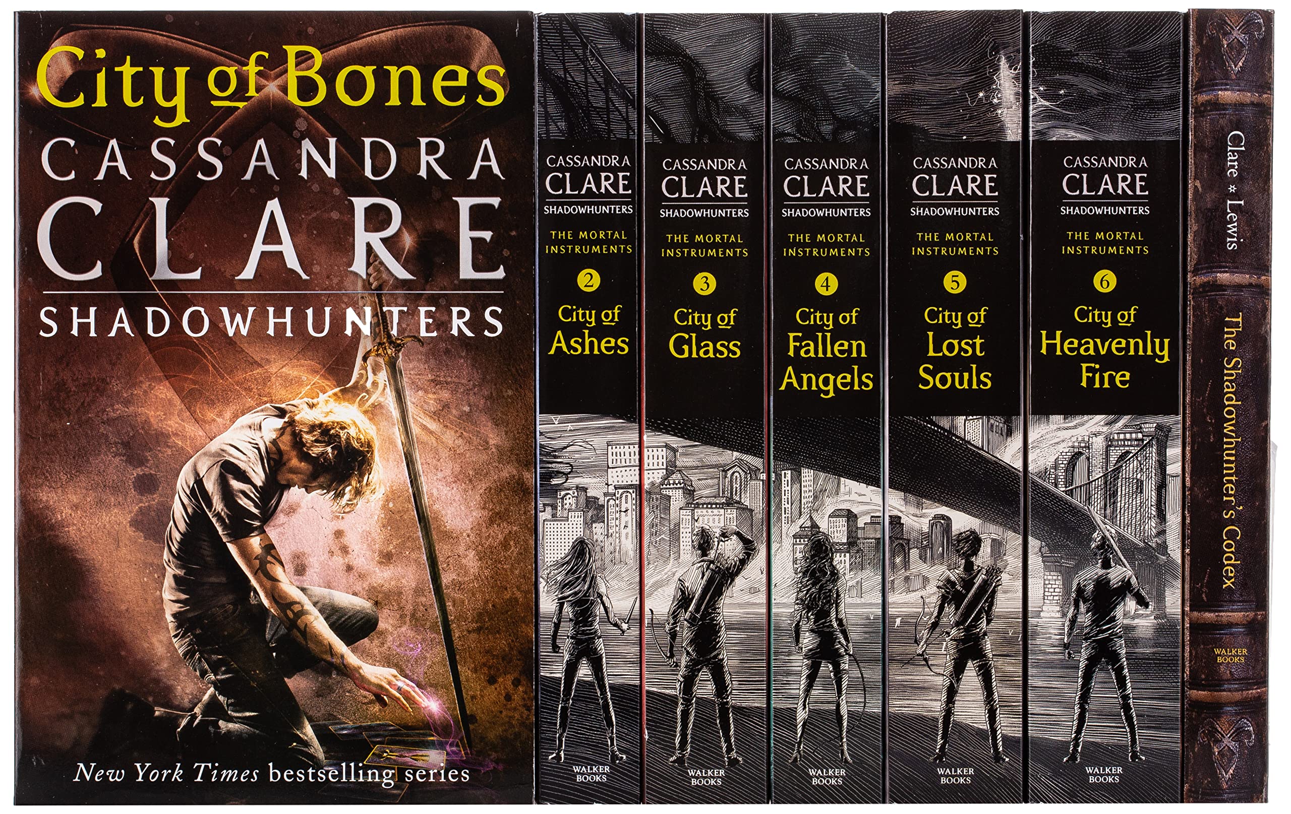 Cassandra Clare The Mortal Instruments: A Shadowhunters Collection 7 Books Set (Bones, Ashes, Glass, Fallen Angels, Lost Souls, ,Used