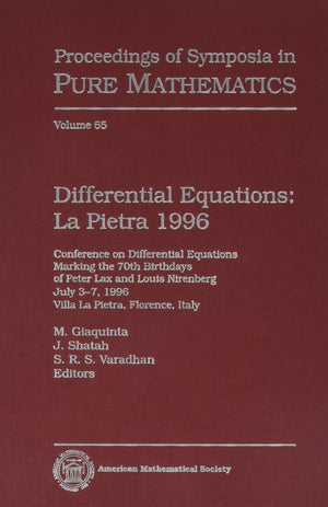 Differential Equations: LA Pietra 1996 : Conference on Differential Equations Marking the 70th Birthdays of Peter Lax and Louis ,Used