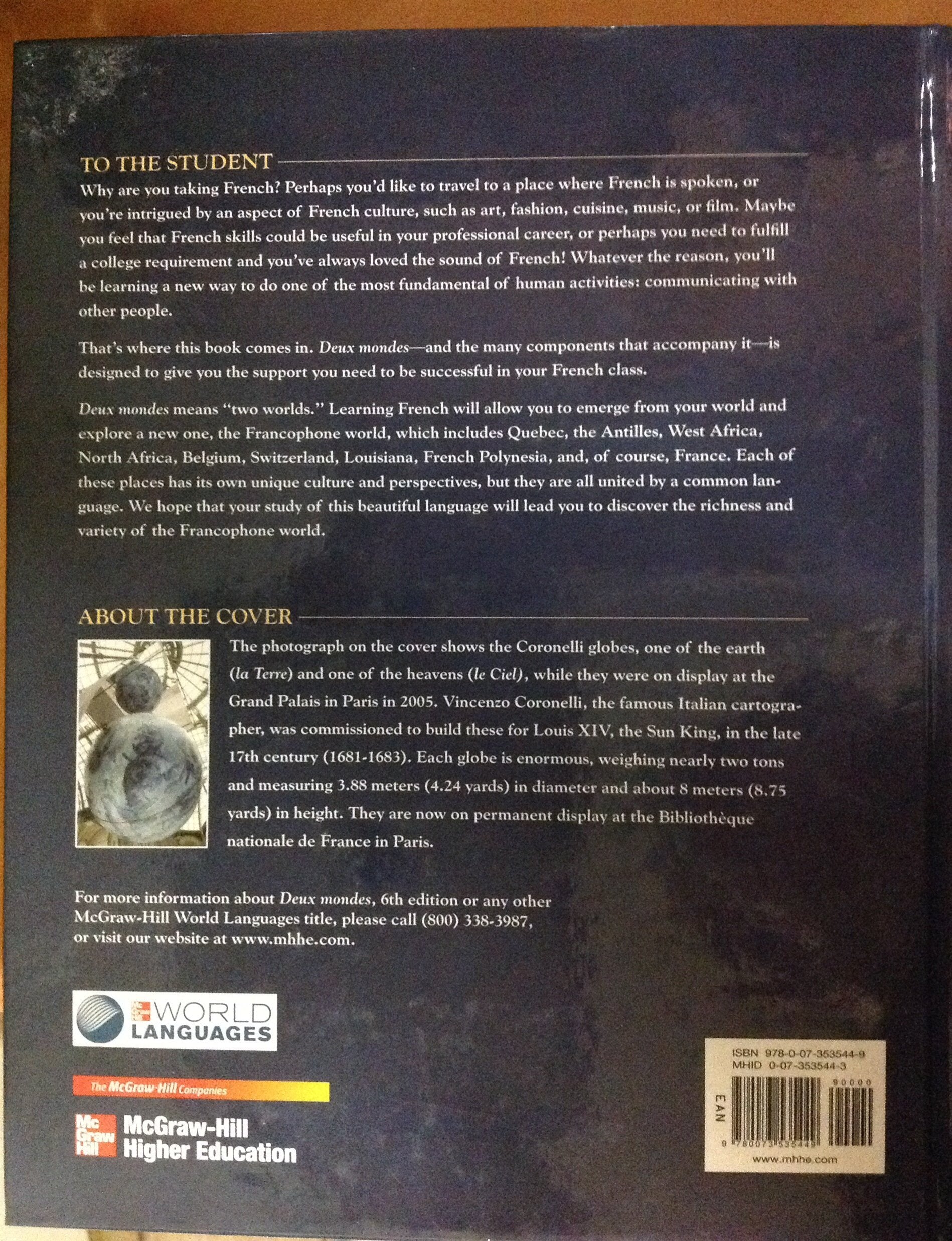 Deux mondes: A communicative approach, Sixth Student Edition,Used