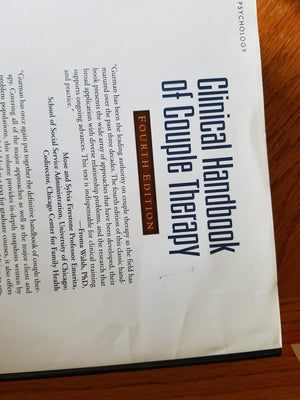 Clinical Handbook of Couple Therapy, Fourth Edition,Used