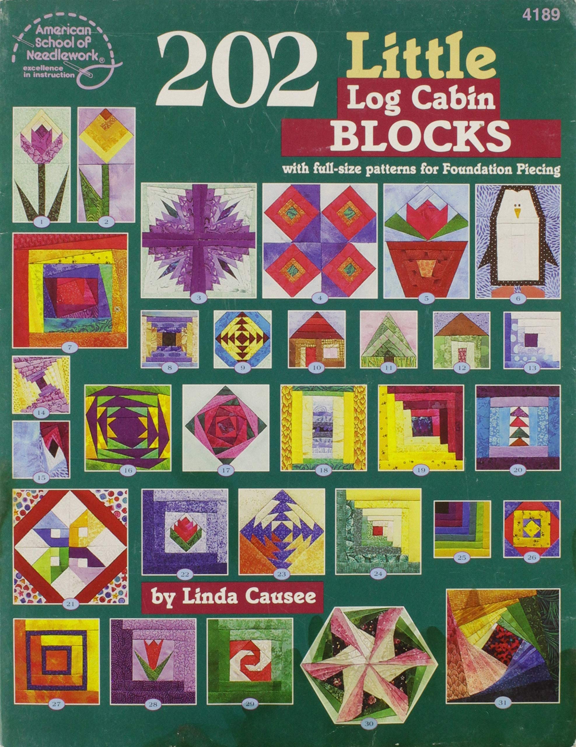 202 Little Log Cabin Blocks-Used Condition