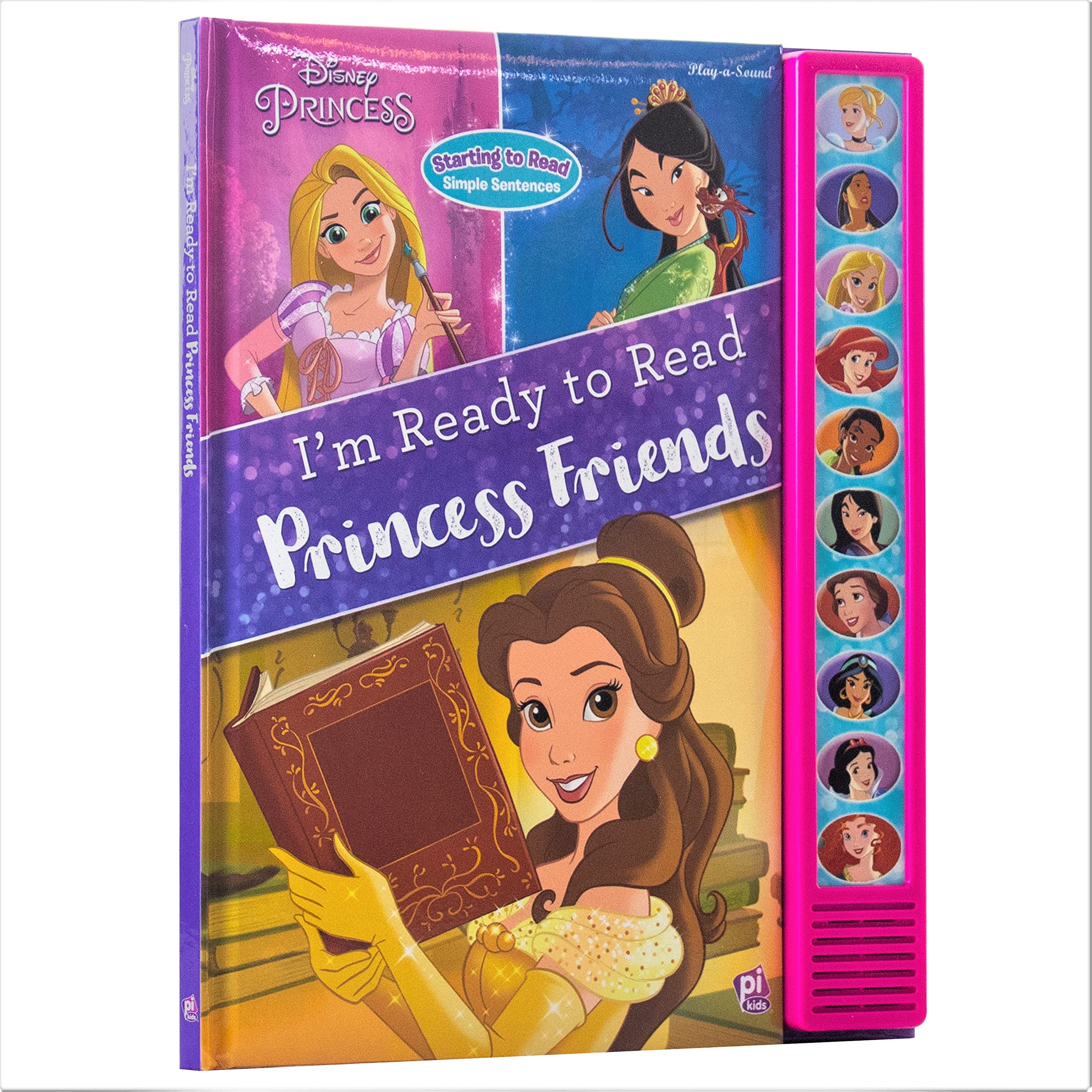Disney Princess Belle, Mulan, Cinderella, Rapunzel, and More!  I'm Ready to Read Princess Friends Sound Book