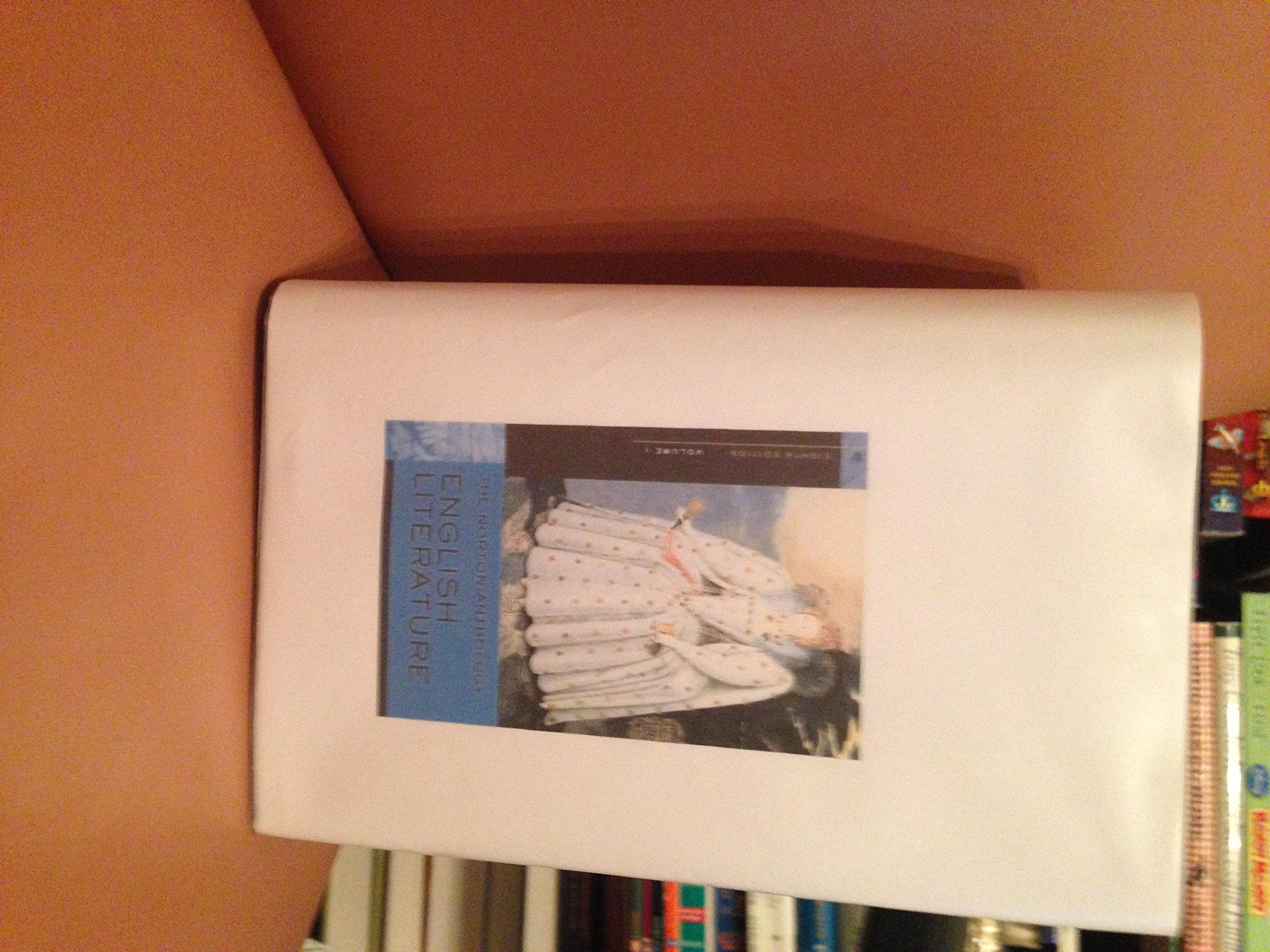 The Norton Anthology of English Literature, Vol. 1: The Middle Ages through the Restoration and the Eighteenth Century (8th Edit,Used