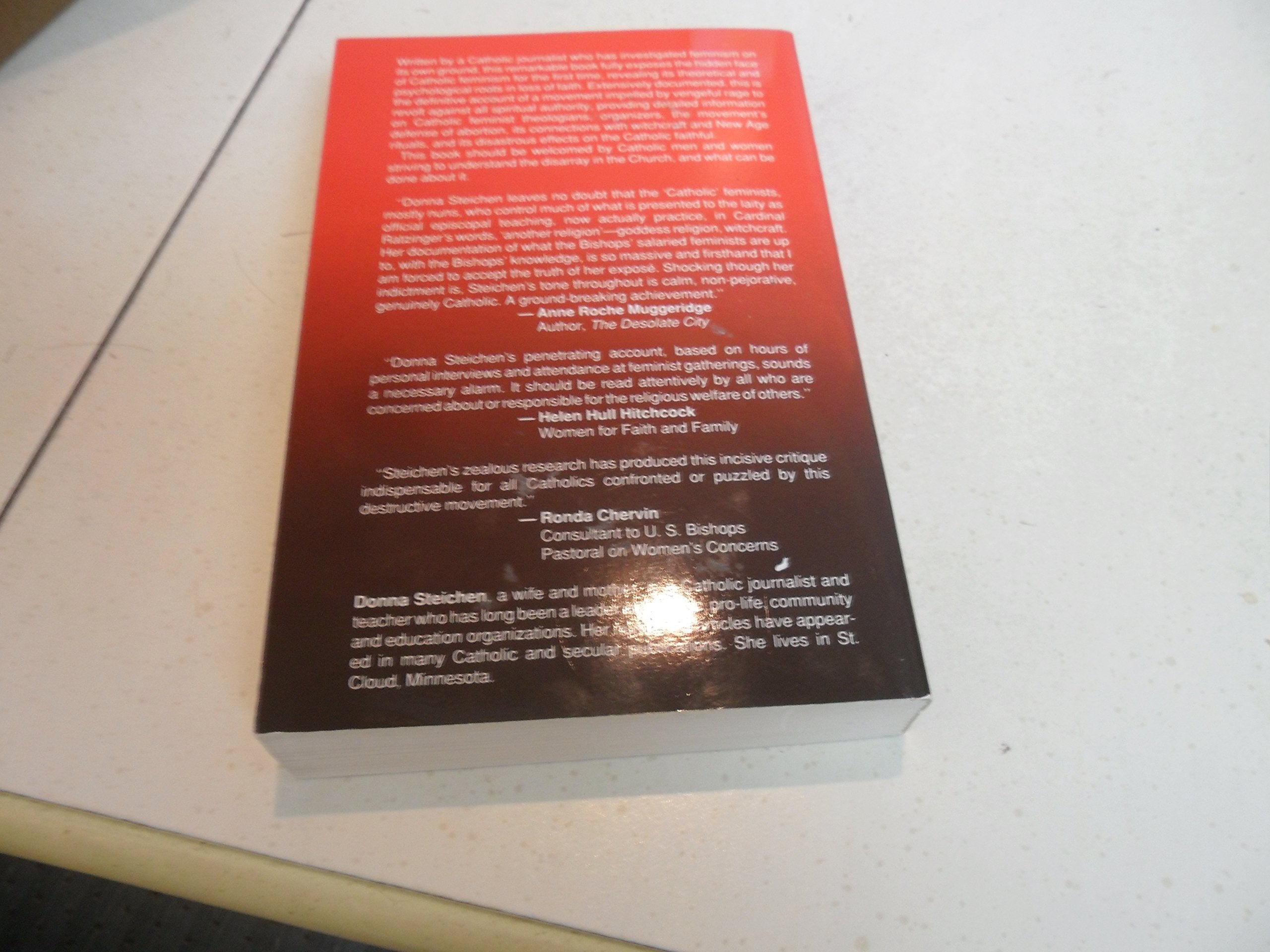 Ungodly Rage: The Hidden Face Of Catholic Feminism,Used