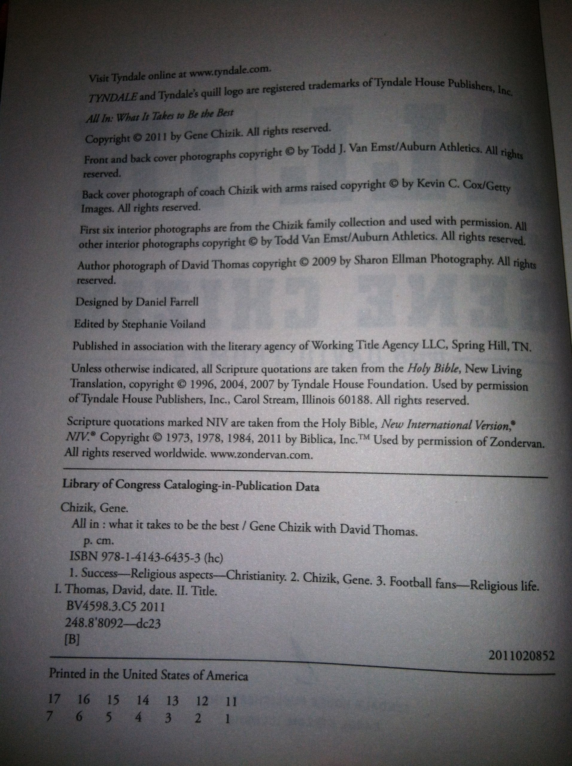 All In: What It Takes to Be the Best,Used