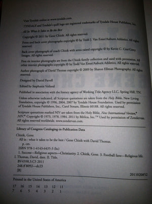 All In: What It Takes to Be the Best,Used