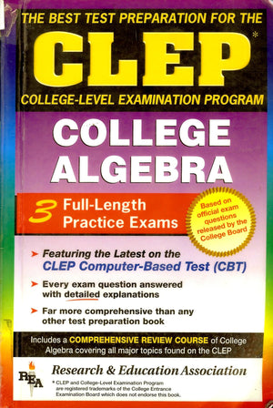 Clep College Algebra (Clep Test Preparation),New