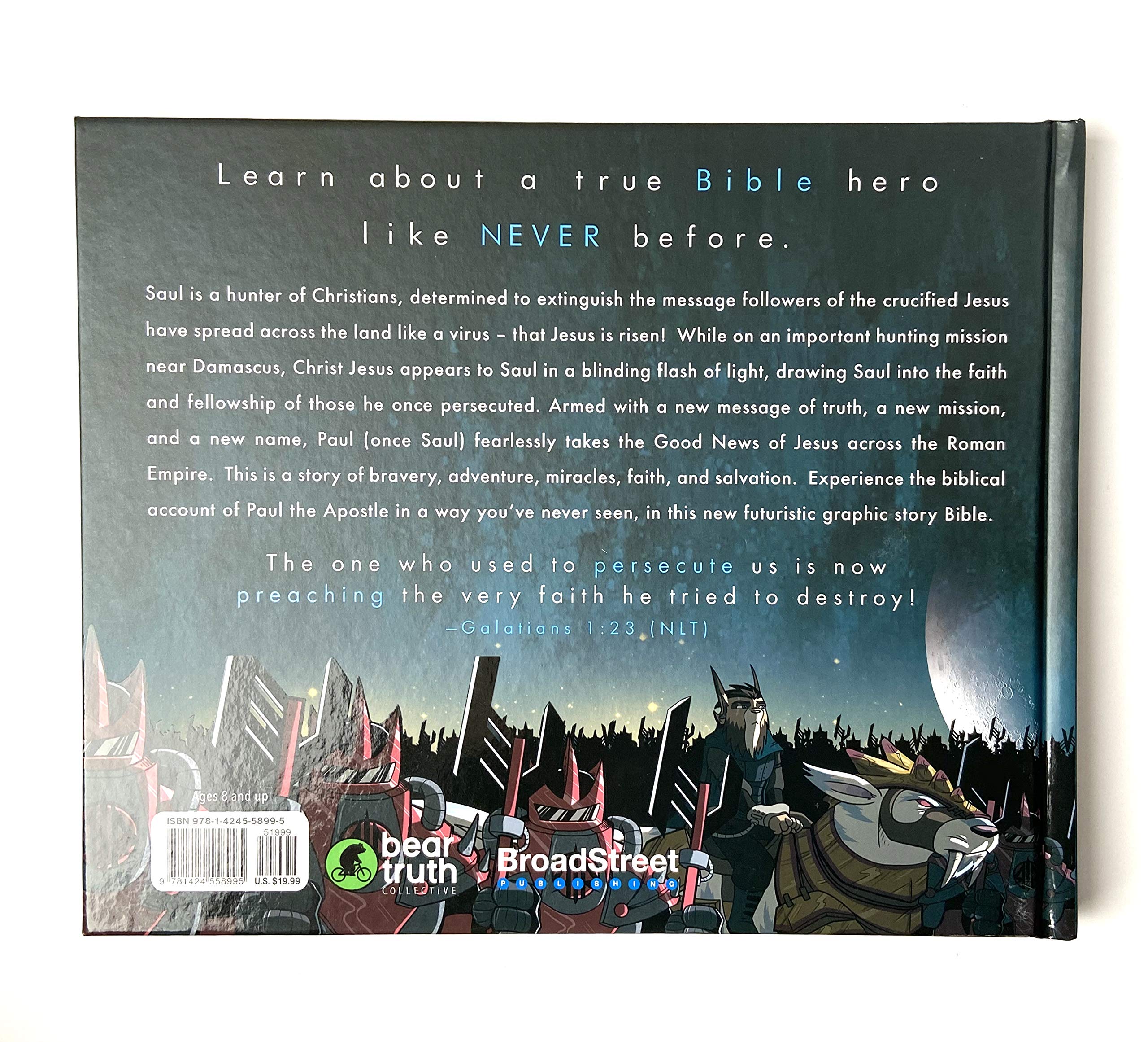 Paul the Apostle: Graphic Story Bible (Hardcover)  Inspirational and ActionPacked Bible Story for Kids Ages 815, Perfect Gift,Used