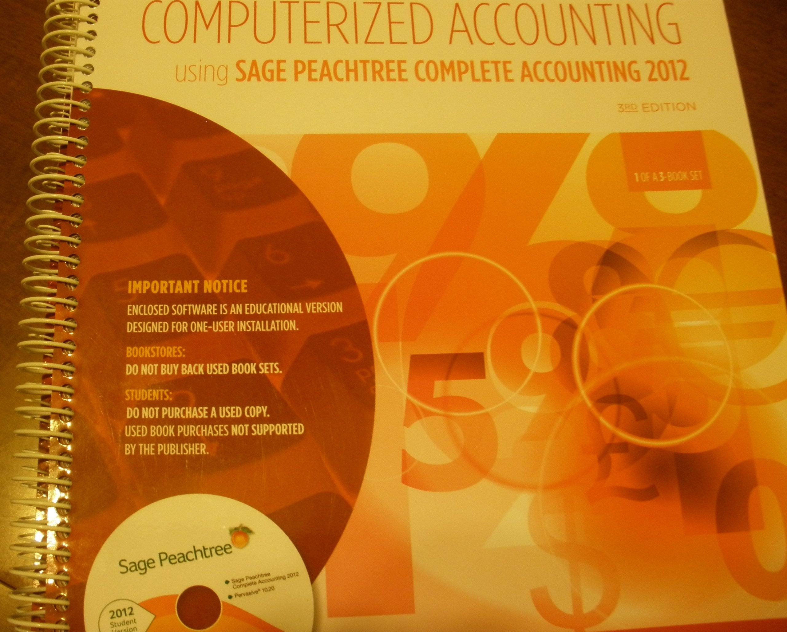Computerized Accounting Using Sage Peachtree 2012 Package  3rd edition,Used