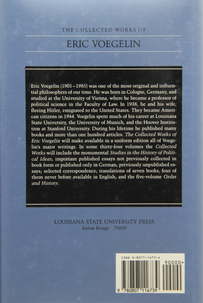 The Nature of the Law and Related Legal Writings (Collected Works of Eric Voegelin, Volume 27),New