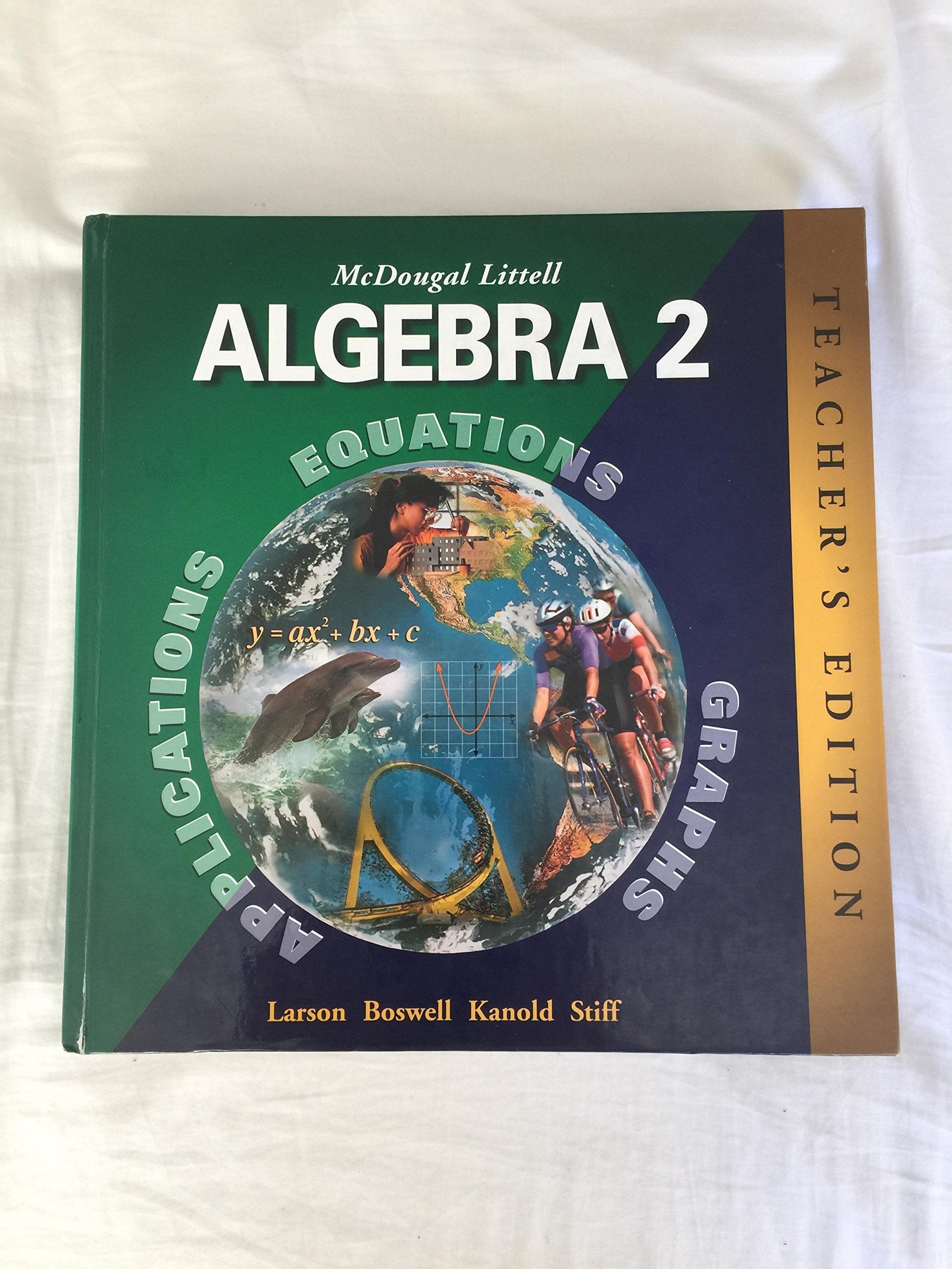 McDougal Littell Algebra 2, Teacher's Edition,Used