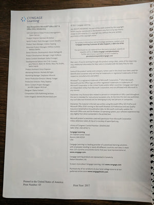 New Perspectives Microsoftoffice 365 & Office 2016: Introductory, Spiral Bound Version,Used