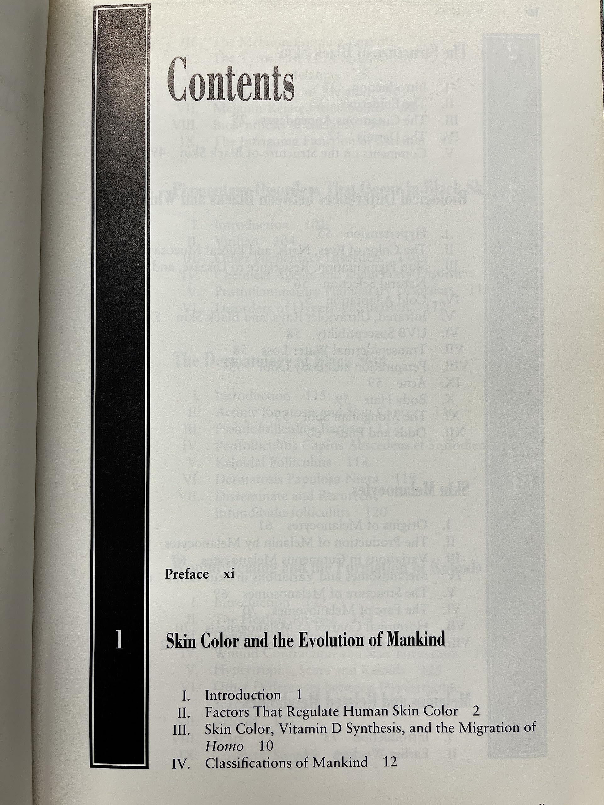 Black Skin: Structure And Function,New