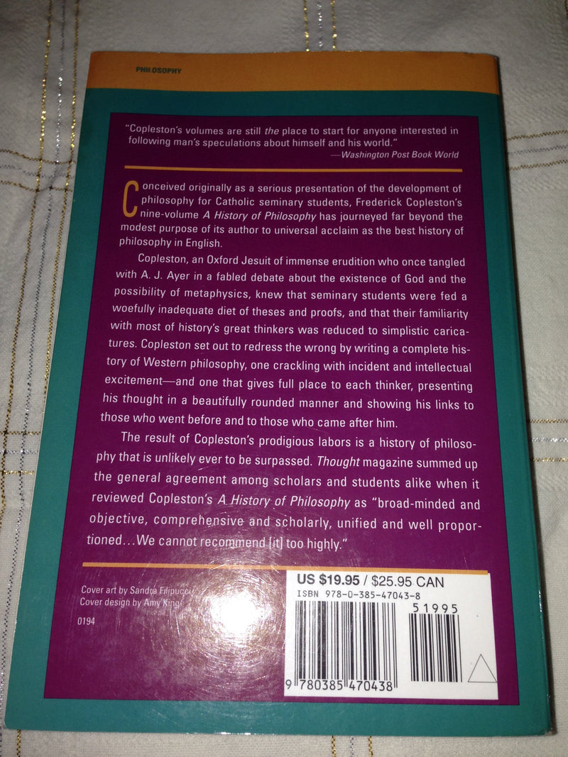 History of Philosophy, Vol. 6: From the French Enlightenment to Kant (Modern Philosophy),Used
