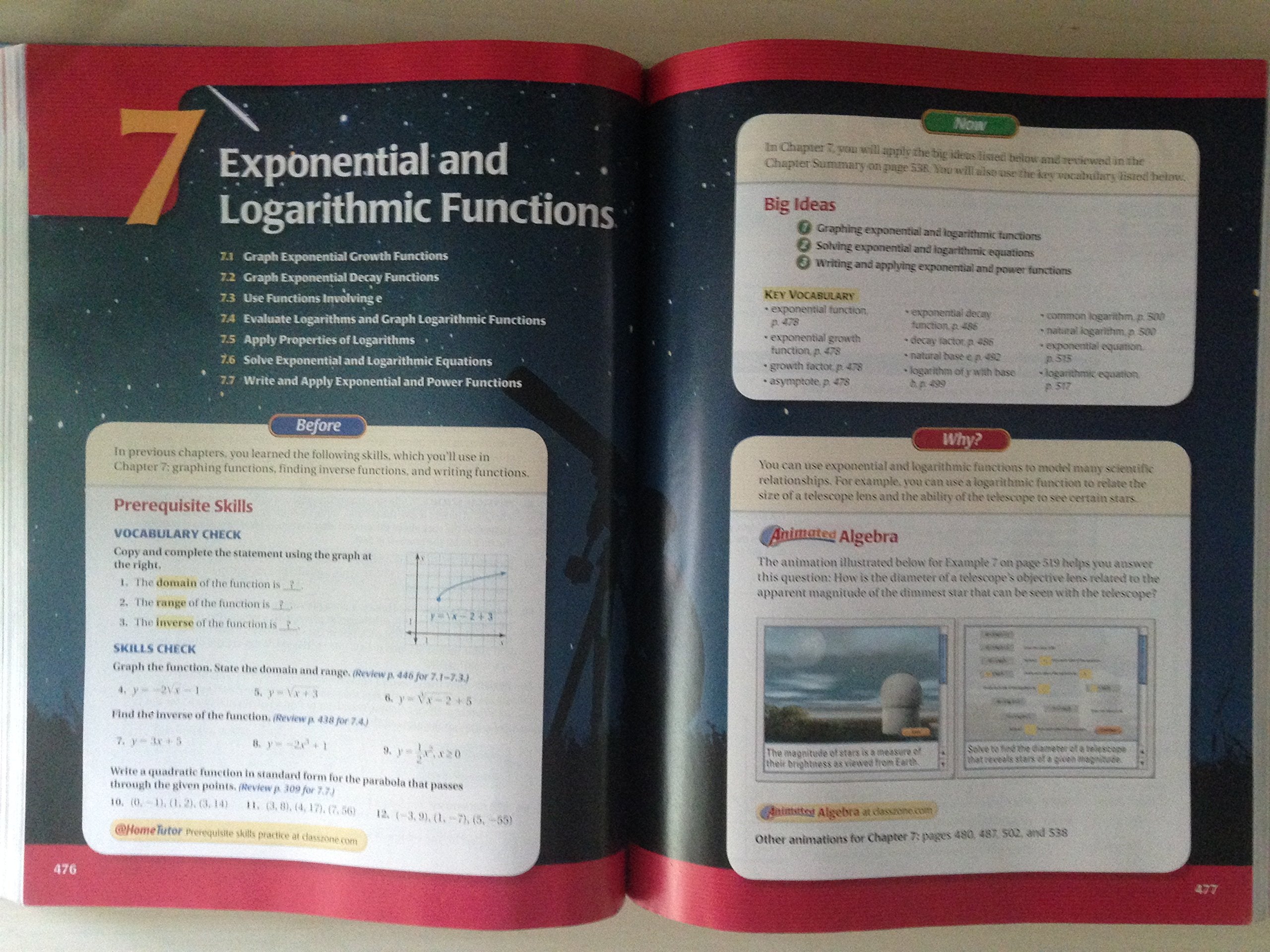 Mcdougal Littell Algebra 2-used