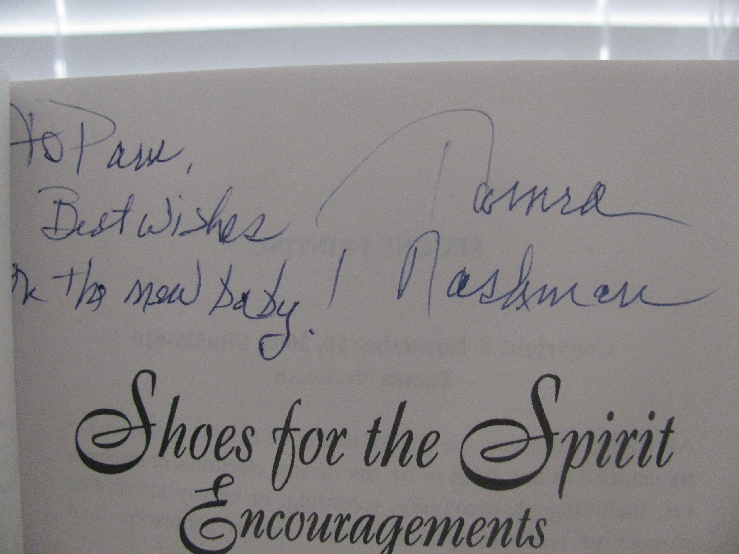 Shoes for the Spirit: Encouragements,Used