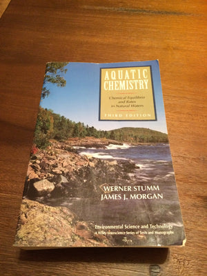 Aquatic Chemistry: Chemical Equilibria And Rates In Natural Waters